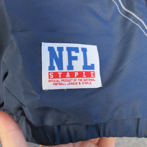 NFL New England Patriots x Staple Navy Print 1/4 Zip Windbreaker Jacket XL 406 - Picture 5 of 15
